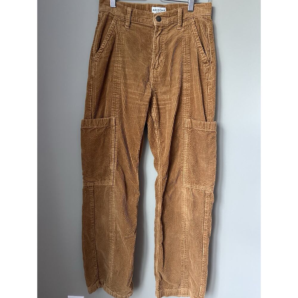 90’s VTG Arizona Brown Corduroy Cargo Pants Baggy Y2K Style Women’s Small 3